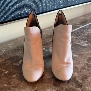 Casadei Cream and Black Ankle Boots